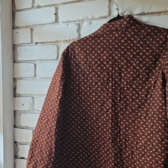 Quilted Sweater Jacket with front pocket and buttons cardigan style jacket - Picture 6 of 6